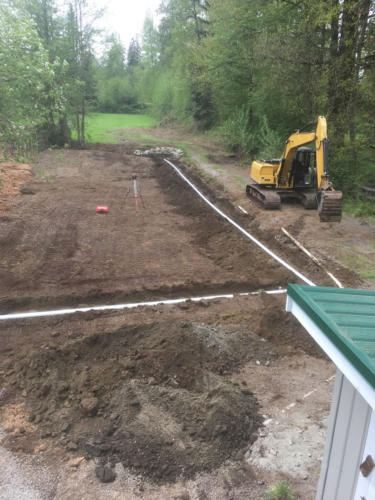 Excavation for landscaping